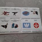 8 stickers met emblemen  oorlogsvliegtuigen .( lot)., Enlèvement ou Envoi