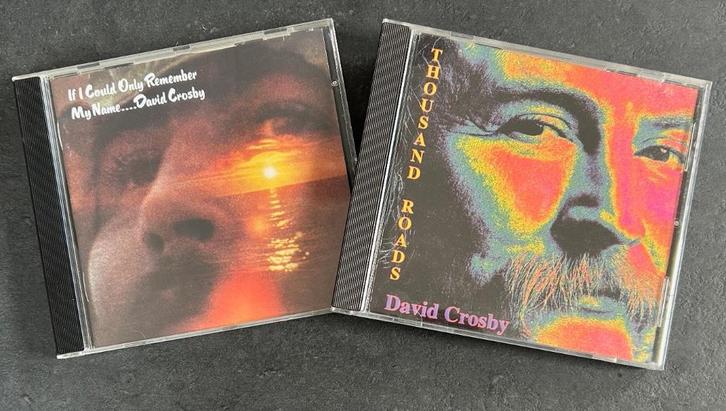 DAVID CROSBY - If I could only rem. & Thousand roads (2 CDs), Cd's en Dvd's, Cd's | Rock, Zo goed als nieuw, Poprock, Verzenden