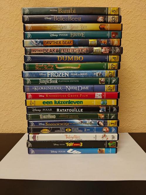 16 Disney DVD's, Cd's en Dvd's, Dvd's | Tekenfilms en Animatie, Gebruikt, Amerikaans, Tekenfilm, Vanaf 6 jaar, Ophalen of Verzenden