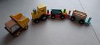 Houten trein en en vrachtwagen, Kinderen en Baby's, Ophalen, Zo goed als nieuw