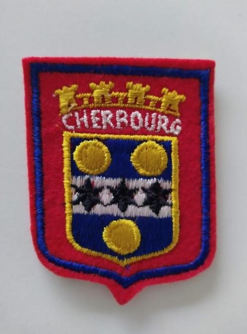 Ecusson / Patch Vintage - Cherbourg - France, Collections, Broches, Pins & Badges, Comme neuf, Bouton, Ville ou Campagne, Enlèvement ou Envoi