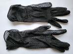 gants noirs vintage années 60 - 70, Ophalen of Verzenden, Gedragen, Handschoenen