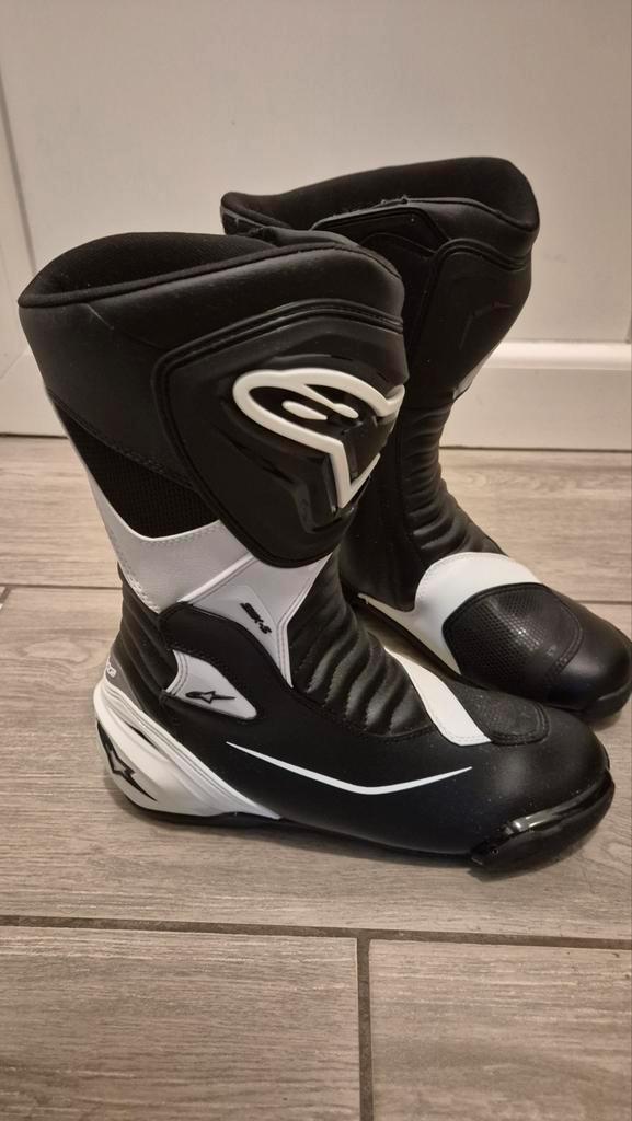 Alpinestars SMX-S motolaarzen zwart/wit. Maat 45, Motoren, Kleding | Motorkleding, Laarzen, Heren, Nieuw zonder kaartje, Ophalen
