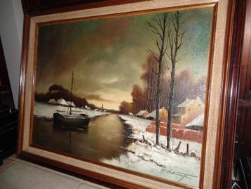 *Mooie grote schilderij -H. Debeuf -Vermeld in PIRON, BAS... beschikbaar voor biedingen