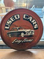 Vintage USA bord - Used Cars, Enlèvement, Utilisé, Panneau publicitaire
