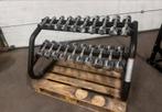 Technogym Chrome Dumbells 1kg t/m 10kg + Technogym Opbergrek, Ophalen, Gebruikt, Dumbbell