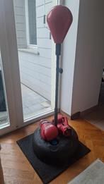 poire de boxe sur pied + gants, Enlèvement, Comme neuf, Punching-ball