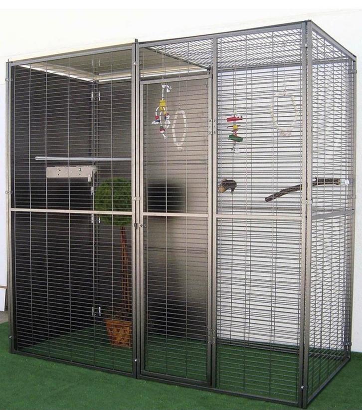 Volière 2m² perroquet ou perruches, Dieren en Toebehoren, Vogels | Hokken en Kooien, Zo goed als nieuw, Volière, Ophalen