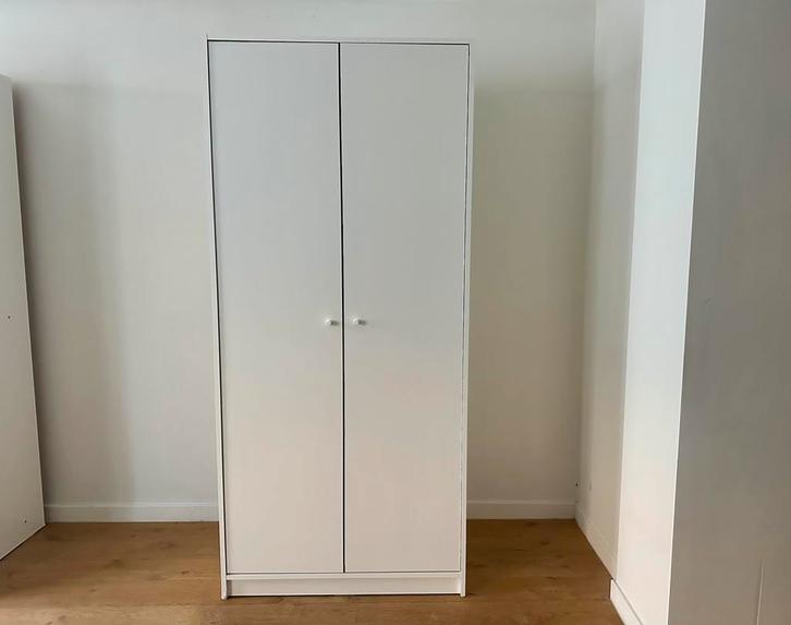 IKEA KLEPPSTAD kledingkast 2 deuren – wit, Huis en Inrichting, Kasten | Kleerkasten, Zo goed als nieuw, 150 tot 200 cm, 50 tot 100 cm