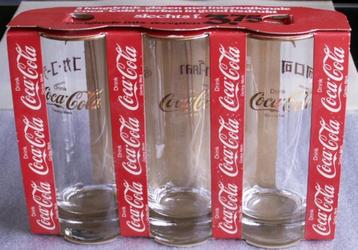 Ancien ensemble de 3 verres à Coca-Cola de marques internati, Collections, Enlèvement ou Envoi, Neuf