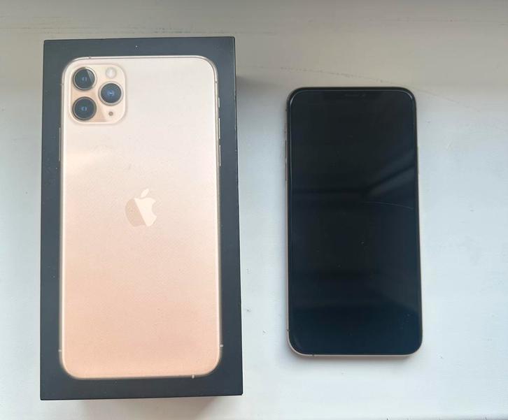 Iphone 11 pro max 64GB, Telecommunicatie, Mobiele telefoons | Apple iPhone, Zo goed als nieuw, 64 GB, iPhone 11 Pro Max, Goud