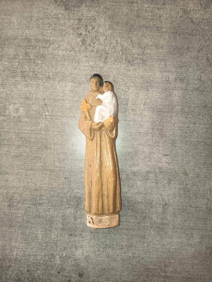 Saint Antoine de Padoue signé w.biron, Verzamelen, Religie, Gebruikt, Ophalen