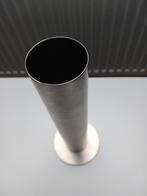 Moderne inox vaas te koop., Ophalen, Zo goed als nieuw