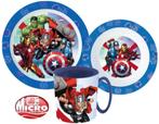 Avengers Kinderservies met Mok - Magnetron - Marvel, Kinderen en Baby's, Ophalen of Verzenden, Nieuw