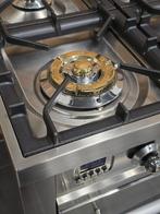 🔥Luxe Fornuis Boretti 90 cm rvs + rvs 6 pits 1 oven, 60 cm of meer, Ophalen of Verzenden, Zo goed als nieuw, Energieklasse A of zuiniger
