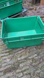 Stevige kunstof opbergkratten, Ophalen, Gebruikt