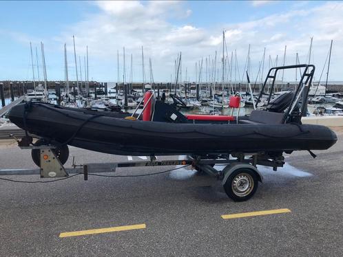 Ribboot 4.90 m 50pk mercury, Watersport en Boten, Rubberboten, Gebruikt, Benzine, Ophalen of Verzenden