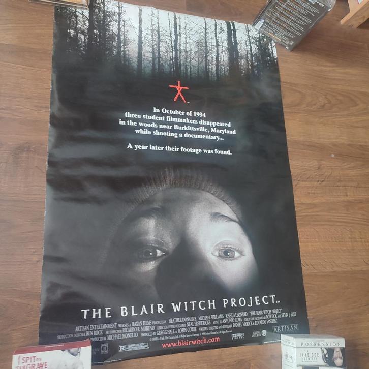 THE BLAIR WITCH PROJECT - Poster Original US (1999), Verzamelen, Posters, Zo goed als nieuw, Film en Tv, Deurposter of groter