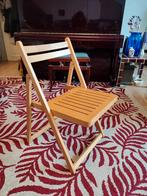 3 belles chaises pliables en bois clair, Antiquités & Art, Antiquités | Meubles | Chaises & Canapés