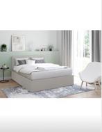 Lit, Neuf, Tissu, Beige, 140 cm