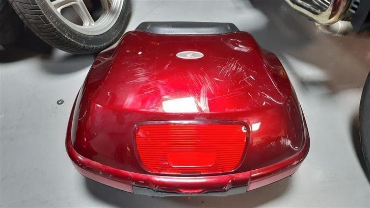 koffer 15B transalp XLV XL 700 deauville topkoffer rood en z, Motoren, Accessoires | Koffers en Tassen, Gebruikt, Ophalen of Verzenden