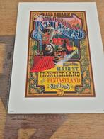 Disneyland affiche Railroad, Ophalen of Verzenden, Overige figuren, Zo goed als nieuw, Plaatje of Poster