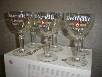 6 Verres Westmalle 33 cl beschikbaar voor biedingen