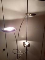 LAMPADAIRE CROME AVEC 3 SP0TS> DIMMABLE, Maison & Meubles, Lampes | Lampadaires, Comme neuf, Enlèvement