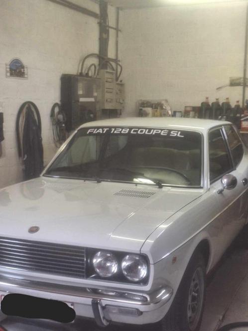 Fiat 128 Coupé SL uit 1972, Auto's, Fiat, Particulier, Coupe, Benzine, Coupé, 2 deurs, Handgeschakeld, Wit, Beige, Kunstmatig leder