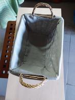 Rieten mand met 2 handgrepen, Huis en Inrichting, Ophalen, Gebruikt, Mand, Riet