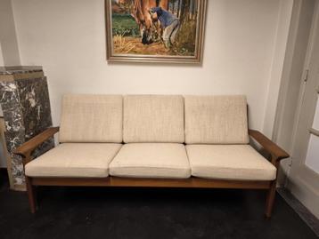 Danish Teak 3-Seater Sofa from Glostrup, 1960s   beschikbaar voor biedingen