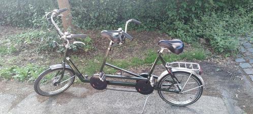 Tandem Gébré WW 71  ww'71 plooibaar topstaat, Fietsen en Brommers, Fietsen | Tandems, Gebruikt, Minder dan 10 versnellingen, Opvouwbaar