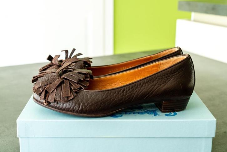 Schoenen, merk Voltan, maat 35,5, als nieuw, Kleding | Dames, Schoenen, Zo goed als nieuw, Schoenen met lage hakken, Bruin, Verzenden