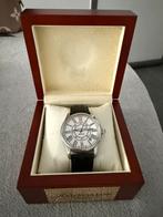 Red Star Line horloge, Leer, Polshorloge, Zo goed als nieuw, Zilver