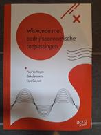 Wiskunde met bedrijfseconomische toepassingen, Ophalen of Verzenden, Nieuw
