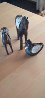 Houten paardjes en eendje, Ophalen of Verzenden