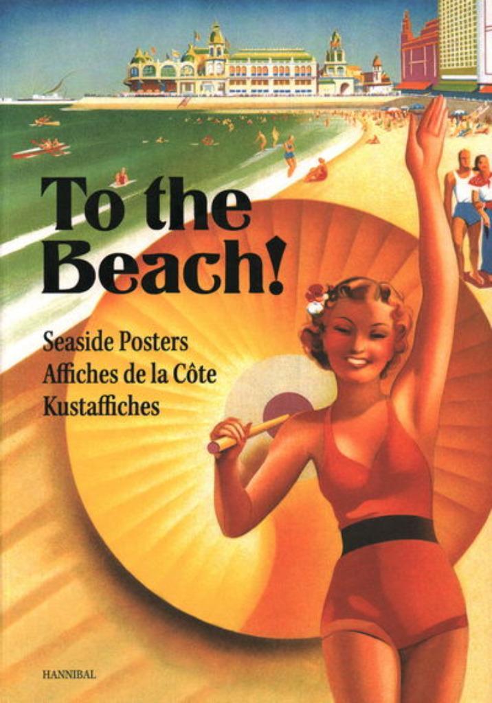 To the beach! Seaside posters - Kustaffiches, Livres, Art & Culture | Arts plastiques, Utilisé, Enlèvement ou Envoi