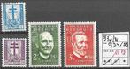 BELGIE  N  930 / 931  +  934 / 935   X1, Ophalen of Verzenden, 1 plakker, Met plakker, Europa