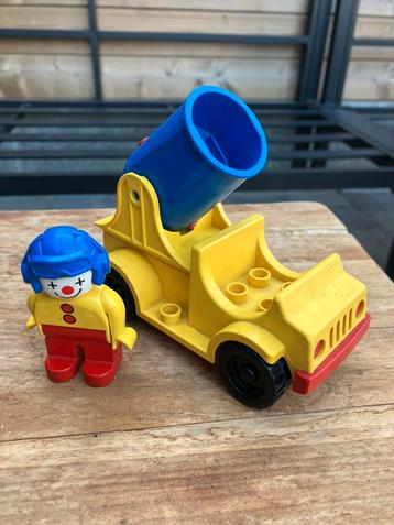 Vintage lego duplo circus clown met kanon, Enlèvement, Utilisé, Duplo