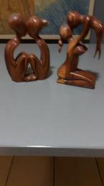 2 moderne in hout. Handgemaakt, Antiek en Kunst, Ophalen