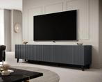 TV Meubel - Antraciet 200 cm Meubella, Ophalen, 150 tot 200 cm, Zo goed als nieuw, Minder dan 100 cm