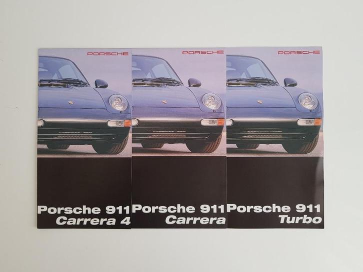 PORSCHE - 911 Carrera 4 | Carrera | Turbo brochure, Boeken, Auto's | Folders en Tijdschriften, Porsche, Verzenden