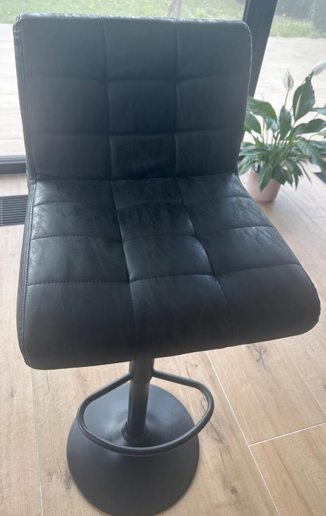 Kruk, Huis en Inrichting, Barkrukken, Zo goed als nieuw, 60 tot 90 cm, Leer, 4 krukken, Draaibaar, Ophalen