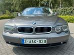 BMW 760i V12 07/2003 1er Propriétaire, Autos, BMW, Cuir, Argent ou Gris, 4 portes, Entreprise