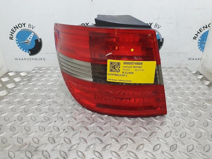 MERCEDES B CLASS B200  [L_TAILLIGHT] 2007, Auto-onderdelen, Verlichting, Gebruikt, ARN erkend, Stiba lid, Erkend duurzaam, Ophalen of Verzenden