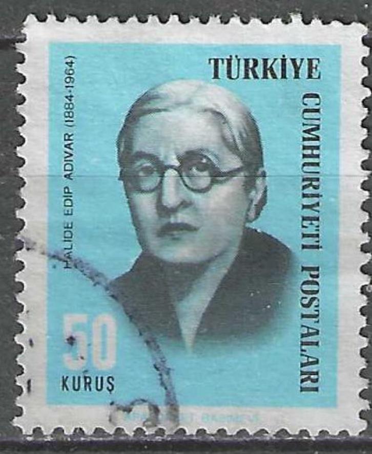 Turkije 1965/1966 - Yvert 1763 - Halide Edip Adivar (ST), Postzegels en Munten, Postzegels | Europa | Overig, Verzenden