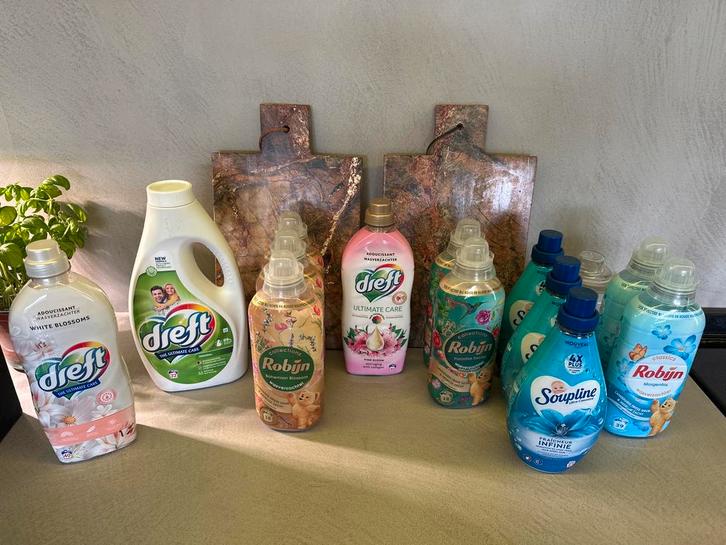 13x wasverzachter & wasmiddel – ongeopend, Maison & Meubles, Produits de nettoyage, Produit de nettoyage, Enlèvement ou Envoi