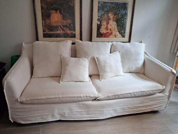 Fauteils, Huis en Inrichting, Fauteuils, Gebruikt, Stof, 125 cm of meer, 75 tot 100 cm, Ophalen