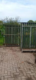 Ijzeren hekken met palen, Tuin en Terras, Tuinhekken en Hekwerk, Ophalen, Zo goed als nieuw, IJzer