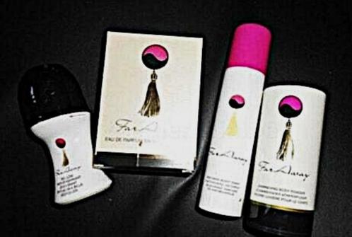 Avon... set van 4 „Far Away” producten, Handtassen en Accessoires, Uiterlijk | Parfum, Nieuw, Ophalen of Verzenden